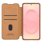Custodia per telefono in pelle con design scorrevole per fotocamera NILLKIN QIN Series Pro, For Samsung Galaxy S25 Edge 5G, For Samsung Galaxy S25 5G, For Samsung Galaxy S25+ 5G, For Samsung Galaxy S25 Ultra 5G