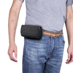 Durevole Panno Oxford Piatto Orizzontale Appeso Vita Marsupio Custodia in Pelle con Slot per Schede, Adatto per Smartphone da 5,5-6,7 Pollici, for 5.5-6.7 inch Smartphones