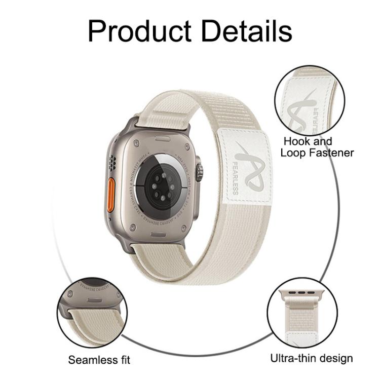 Fascia in nylon Fearless Trail Loop, For Apple Watch 46mm / 49mm / 45mm / 44mm, For Apple Watch 42mm / 41mm / 40mm / 38mm