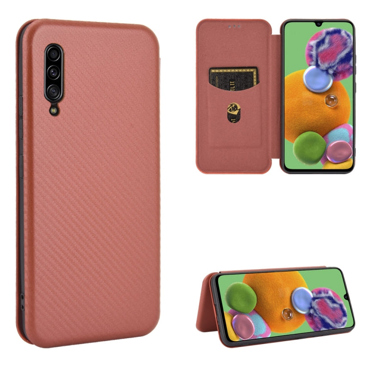 Custodia portafoglio TPU e pelle per Samsung Galaxy A90 5G