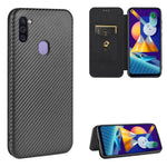 Custodia portafoglio in TPU e pelle per Samsung Galaxy M11
