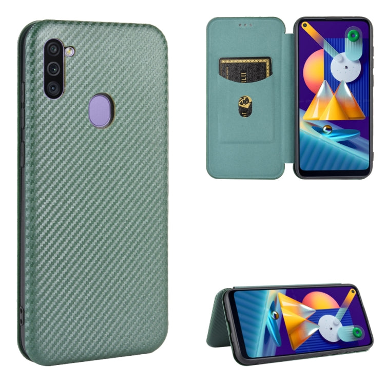Custodia portafoglio in TPU e pelle per Samsung Galaxy M11