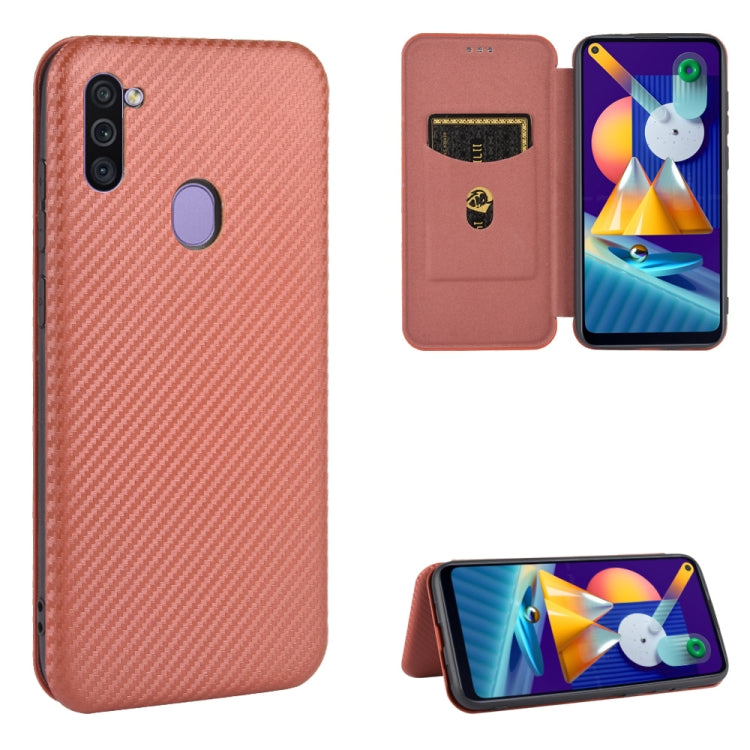 Custodia portafoglio in TPU e pelle per Samsung Galaxy M11