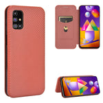 Custodia portafoglio in TPU e pelle per Samsung Galaxy M11