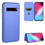 Custodia portafoglio magnetica TPU e pelle per Galaxy S10+