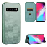 Custodia portafoglio magnetica TPU e pelle per Galaxy S10+