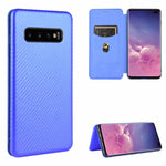 Custodia portafoglio magnetica TPU e pelle per Galaxy S10+