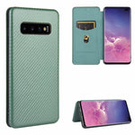 Custodia portafoglio magnetica TPU e pelle per Galaxy S10+