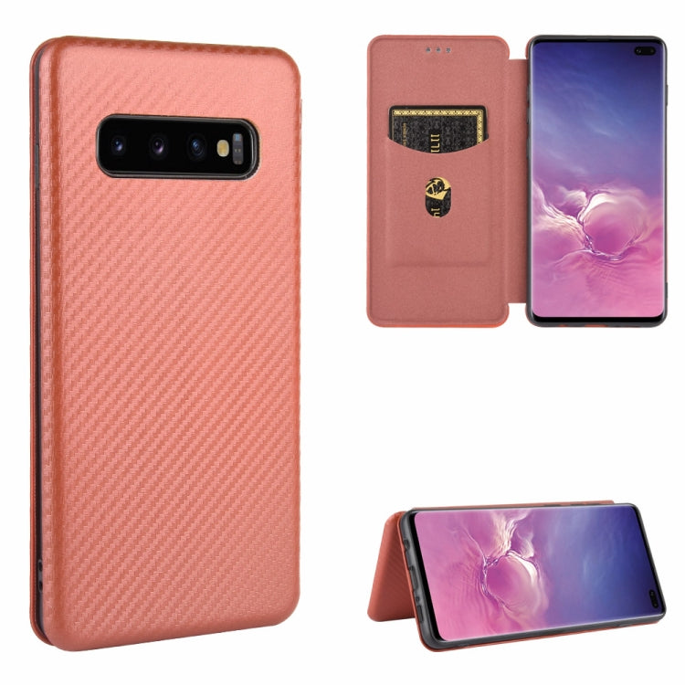 Custodia portafoglio magnetica TPU e pelle per Galaxy S10+