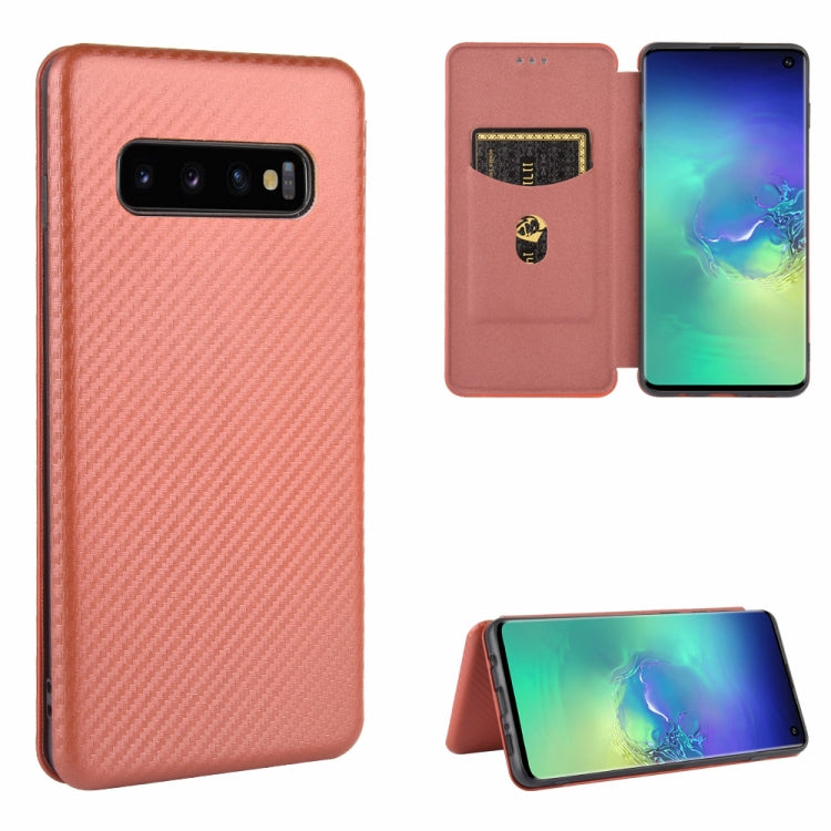 Custodia portafoglio magnetica TPU e pelle per Galaxy S10+