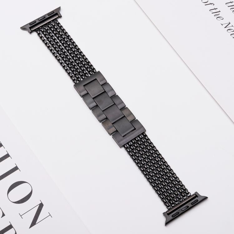 Cinturino per orologio in acciaio inossidabile a 6 catene, For Apple Watch 46mm / 49mm / 45mm / 44mm, For Apple Watch 42mm / 41mm / 40mm / 38mm
