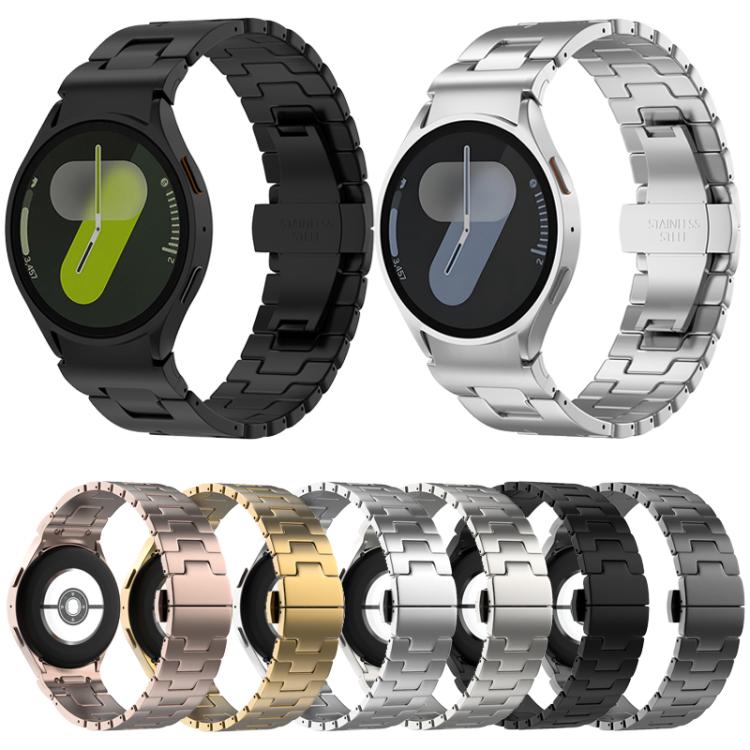 Pulsante di sgancio rapido a forma di H cinturino in acciaio inossidabile, For Samsung Galaxy Watch  7 / 6 / 5 / 4