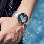 Pulsante di sgancio rapido a forma di H cinturino in acciaio inossidabile, For Samsung Galaxy Watch  7 / 6 / 5 / 4