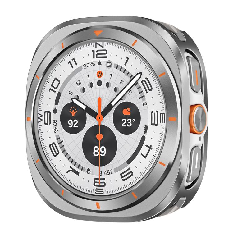 Custodia protettiva per orologio in lega di alluminio e metallo per PC, For Samsung Galaxy Watch Ultra 47mm / Ultra 2025