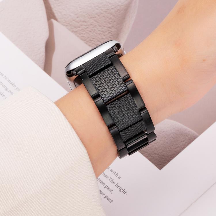 Cinturino per orologio in acciaio inossidabile Wave Thread a 3 perline, For Apple Watch 46mm / 49mm / 45mm / 44mm, For Apple Watch 42mm / 41mm / 40mm / 38mm