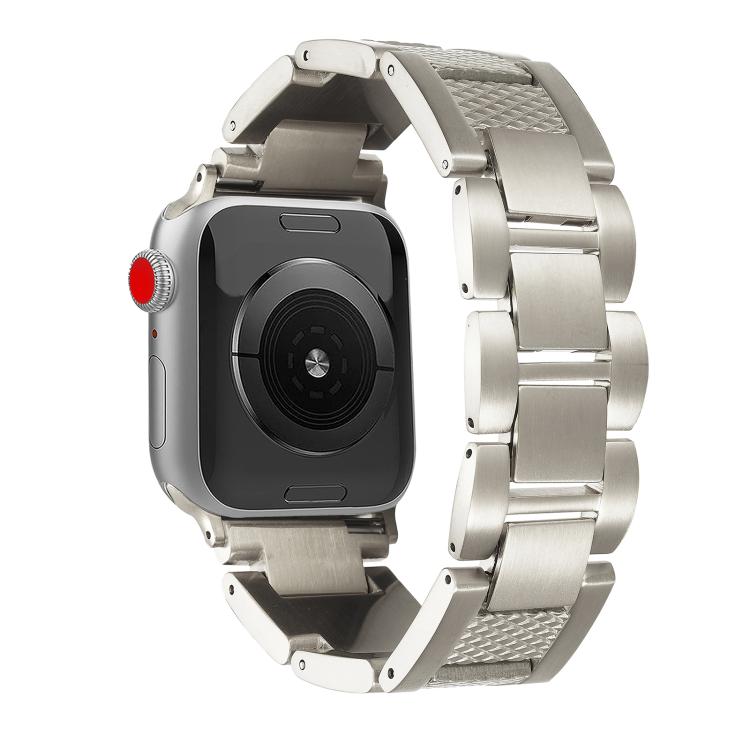 Cinturino per orologio in acciaio inossidabile Wave Thread a 3 perline, For Apple Watch 46mm / 49mm / 45mm / 44mm, For Apple Watch 42mm / 41mm / 40mm / 38mm