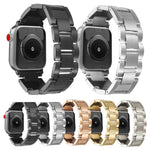 Cinturino per orologio in acciaio inossidabile Wave Thread a 3 perline, For Apple Watch 46mm / 49mm / 45mm / 44mm, For Apple Watch 42mm / 41mm / 40mm / 38mm