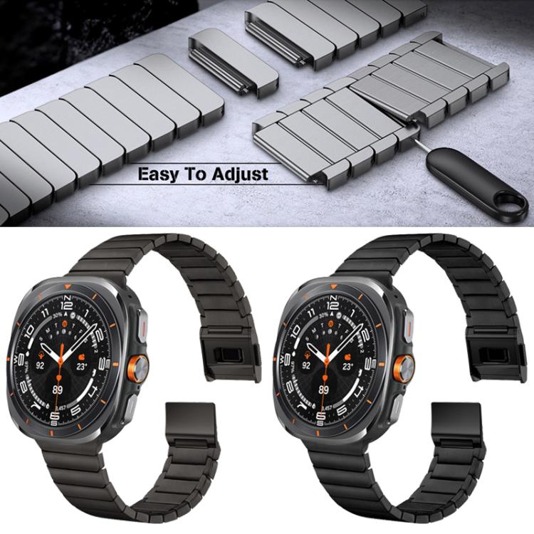 Cinturino per orologio in lega di titanio con fibbia Norman Bamboo, For Samsung Galaxy Watch Ultra 47mm / Ultra 2025