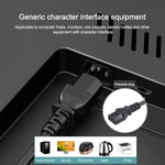 Cavo di alimentazione per PC con spina UE, cavo a 3 pin, 1.8m x 0.5