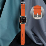 Cinturino per orologio in vera pelle con fibbia in titanio Nappa, For Apple Watch 46mm / 49mm / 45mm / 44mm, For Apple Watch 42mm / 41mm / 40mm / 38mm