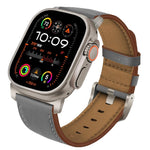 Cinturino per orologio in vera pelle con fibbia in titanio Nappa, For Apple Watch 46mm / 49mm / 45mm / 44mm, For Apple Watch 42mm / 41mm / 40mm / 38mm