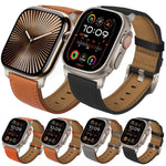 Cinturino per orologio in vera pelle con fibbia in titanio Nappa, For Apple Watch 46mm / 49mm / 45mm / 44mm, For Apple Watch 42mm / 41mm / 40mm / 38mm