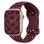 Cinturino per orologio in silicone con fibbia a farfalla a forma di zampa di cane, For Apple Watch 46mm / 49mm / 45mm / 44mm, For Apple Watch 42mm / 41mm / 40mm / 38mm