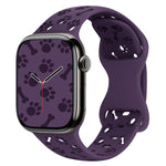 Cinturino per orologio in silicone con fibbia a farfalla a forma di zampa di cane, For Apple Watch 46mm / 49mm / 45mm / 44mm, For Apple Watch 42mm / 41mm / 40mm / 38mm