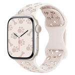 Cinturino per orologio in silicone con fibbia a farfalla a forma di zampa di cane, For Apple Watch 46mm / 49mm / 45mm / 44mm, For Apple Watch 42mm / 41mm / 40mm / 38mm