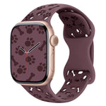 Cinturino per orologio in silicone con fibbia a farfalla a forma di zampa di cane, For Apple Watch 46mm / 49mm / 45mm / 44mm, For Apple Watch 42mm / 41mm / 40mm / 38mm