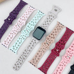 Cinturino per orologio in silicone con fibbia a farfalla a forma di zampa di cane, For Apple Watch 46mm / 49mm / 45mm / 44mm, For Apple Watch 42mm / 41mm / 40mm / 38mm
