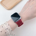 Cinturino per orologio in silicone con fibbia a farfalla a forma di zampa di cane, For Apple Watch 46mm / 49mm / 45mm / 44mm, For Apple Watch 42mm / 41mm / 40mm / 38mm
