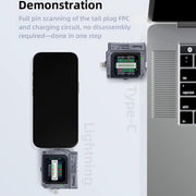 Tester di analisi completa per spina di coda Qianli iBridge A3 per dispositivi con interfaccia Lightning e Type-C, Qianli iBridge A3