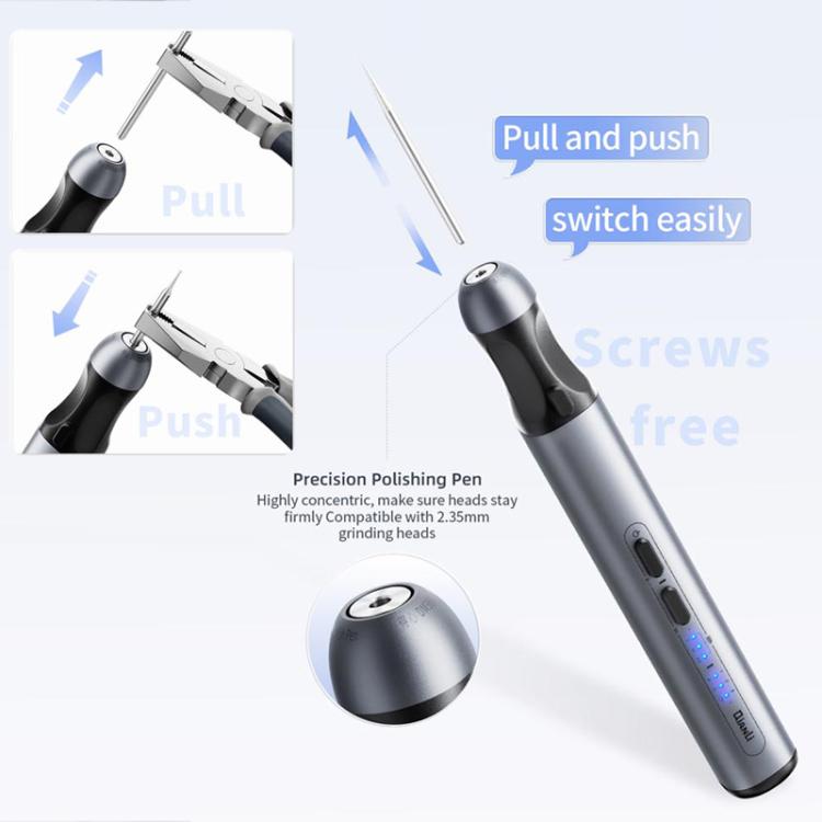 QianLi DM360 Mini Adjustable Speed ​​Electric Polishing Pen with 7 Grinding Heads, QianLi DM360