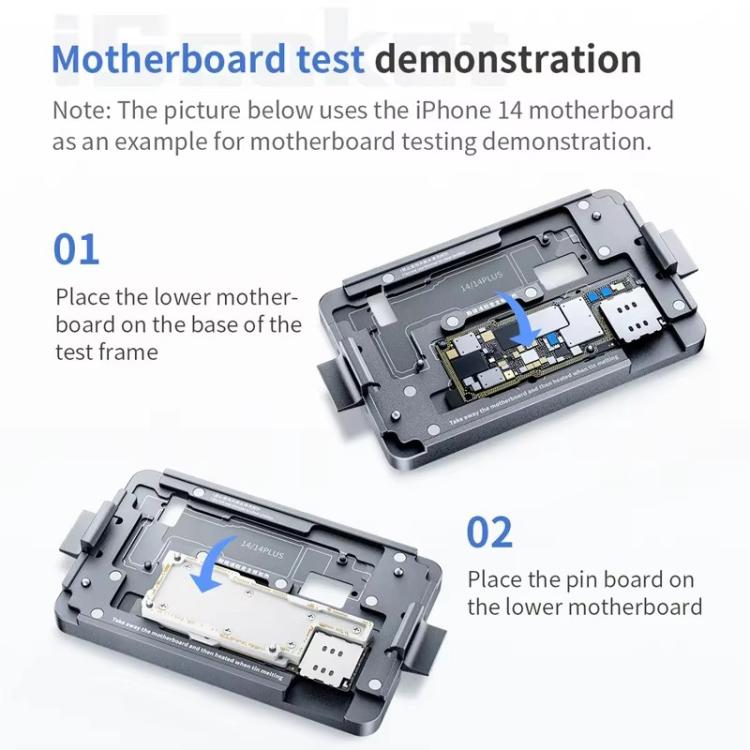 Qianli iSocket 16 Series 4 in 1 Motherboard Layered Test Fixture for iPhone 16 Series, Qianli iSocket 16 Series