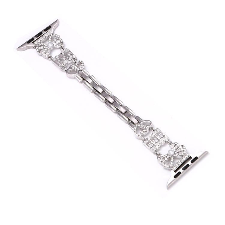 Fibbia per gioielli con fiocco in acciaio inossidabile, For Apple Watch 46mm / 49mm / 45mm / 44mm, For Apple Watch 42mm / 41mm / 40mm / 38mm