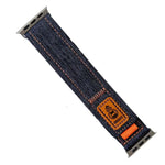 Cinturino per orologio in tela con chiusura a strappo in nylon denim, For Apple Watch 46mm / 49mm / 45mm / 44mm, For Apple Watch 42mm / 41mm / 40mm / 38mm