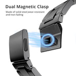 Cinturino per orologio in acciaio inossidabile a tre maglie con chiusura Norman, For Apple Watch 46mm / 49mm / 45mm / 44mm