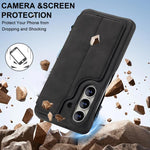 LC.IMEEKE Custodia per telefono in pelle a ribalta serie Hon Ancient, For Samsung Galaxy S26+ 5G, For Samsung Galaxy S26 Ultra 5G, For Samsung Galaxy S26 5G, For Samsung Galaxy S25 Ultra 5G