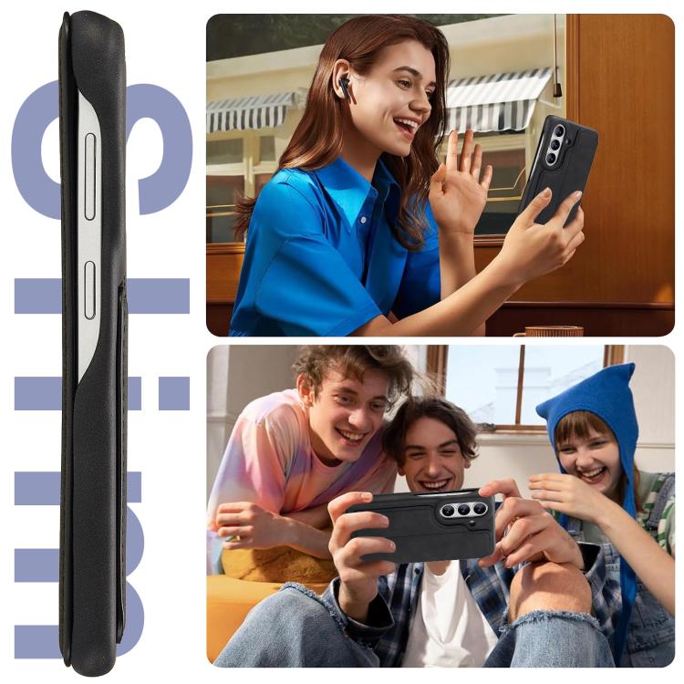 LC.IMEEKE Custodia per telefono in pelle a ribalta serie Hon Ancient, For Samsung Galaxy S26+ 5G, For Samsung Galaxy S26 Ultra 5G, For Samsung Galaxy S26 5G, For Samsung Galaxy S25 Ultra 5G