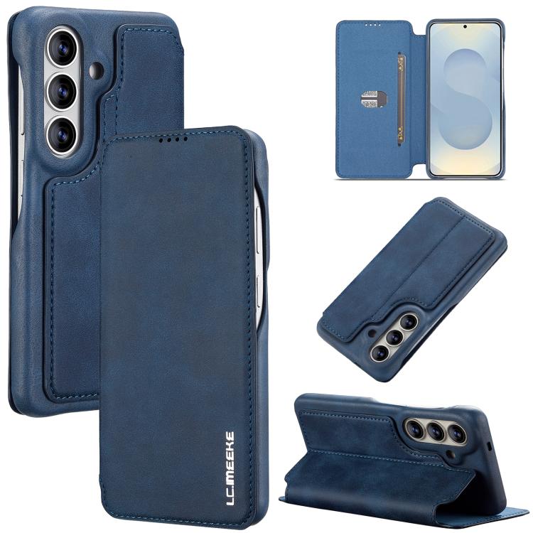 LC.IMEEKE Custodia per telefono in pelle a ribalta serie Hon Ancient, For Samsung Galaxy S26+ 5G, For Samsung Galaxy S26 Ultra 5G, For Samsung Galaxy S26 5G, For Samsung Galaxy S25 Ultra 5G