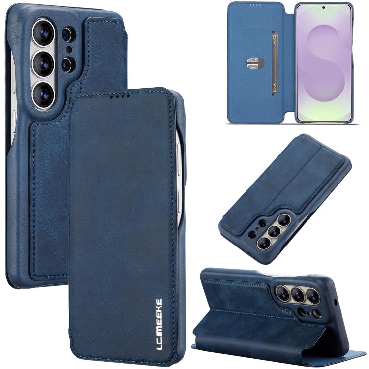 LC.IMEEKE Custodia per telefono in pelle a ribalta serie Hon Ancient, For Samsung Galaxy S26+ 5G, For Samsung Galaxy S26 Ultra 5G, For Samsung Galaxy S26 5G, For Samsung Galaxy S25 Ultra 5G