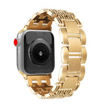 Cinturino per orologio in acciaio inossidabile a cinque strisce, For Apple Watch 46mm / 49mm / 45mm / 44mm, For Apple Watch 42mm / 41mm / 40mm / 38mm