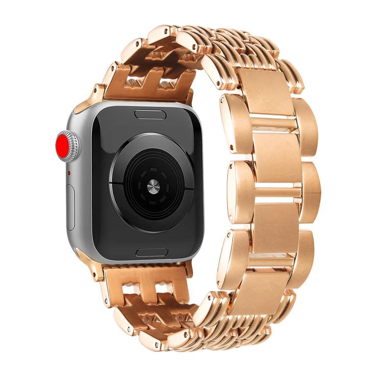 Cinturino per orologio in acciaio inossidabile a cinque strisce, For Apple Watch 46mm / 49mm / 45mm / 44mm, For Apple Watch 42mm / 41mm / 40mm / 38mm