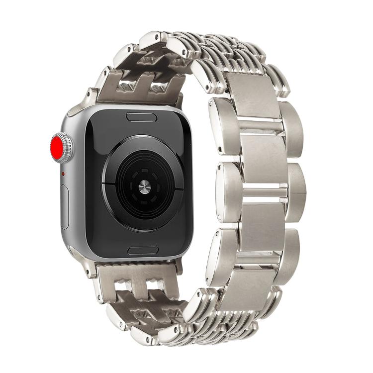 Cinturino per orologio in acciaio inossidabile a cinque strisce, For Apple Watch 46mm / 49mm / 45mm / 44mm, For Apple Watch 42mm / 41mm / 40mm / 38mm