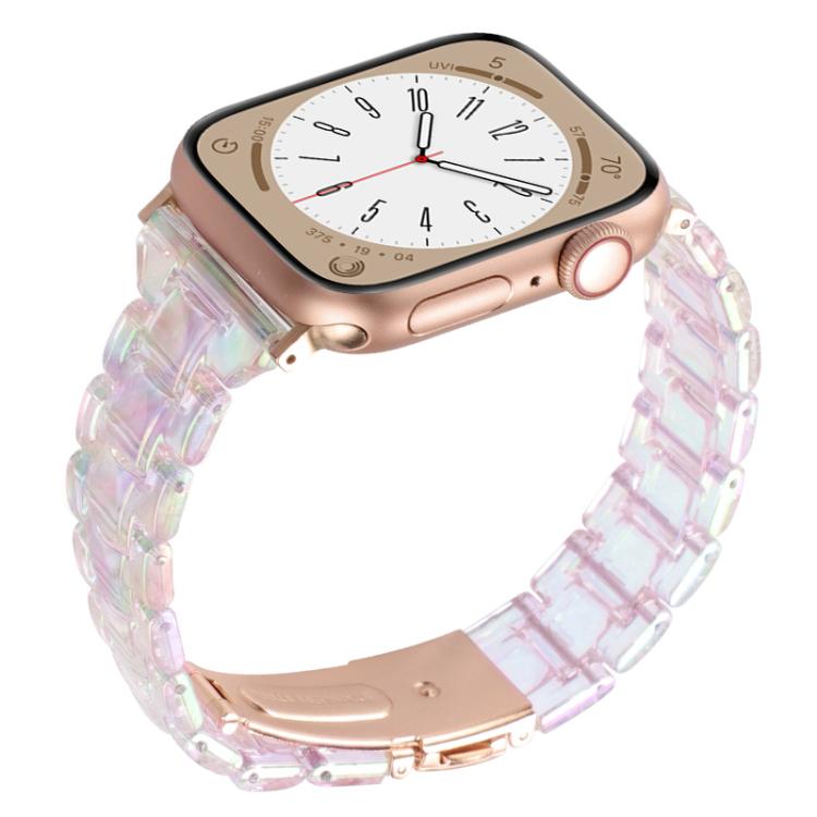 Cinturino per orologio in resina a tre perle con rombo a vita piccola, For Apple Watch 46mm / 49mm / 45mm / 44mm, For Apple Watch 42mm / 41mm / 40mm / 38mm