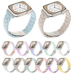 Cinturino per orologio in resina a tre perle con rombo a vita piccola, For Apple Watch 46mm / 49mm / 45mm / 44mm, For Apple Watch 42mm / 41mm / 40mm / 38mm