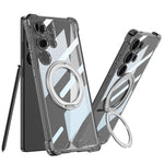 Custodia per telefono cellulare GKK Airbag a copertura totale per PC con supporto girevole, penna non inclusa, For Samsung Galaxy S26 Ultra 5G, For Samsung Galaxy S25 Ultra 5G