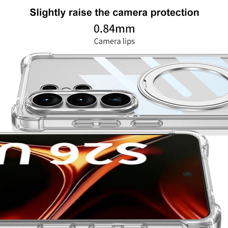 Custodia per telefono cellulare GKK Airbag a copertura totale per PC con supporto girevole, penna non inclusa, For Samsung Galaxy S26 Ultra 5G, For Samsung Galaxy S25 Ultra 5G