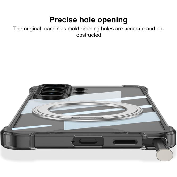 Custodia per telefono cellulare GKK Airbag a copertura totale per PC con supporto girevole, penna non inclusa, For Samsung Galaxy S26 Ultra 5G, For Samsung Galaxy S25 Ultra 5G